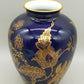 Edle Heinrich Germany Porzellan Vase – Echt Kobalt mit Golddekor