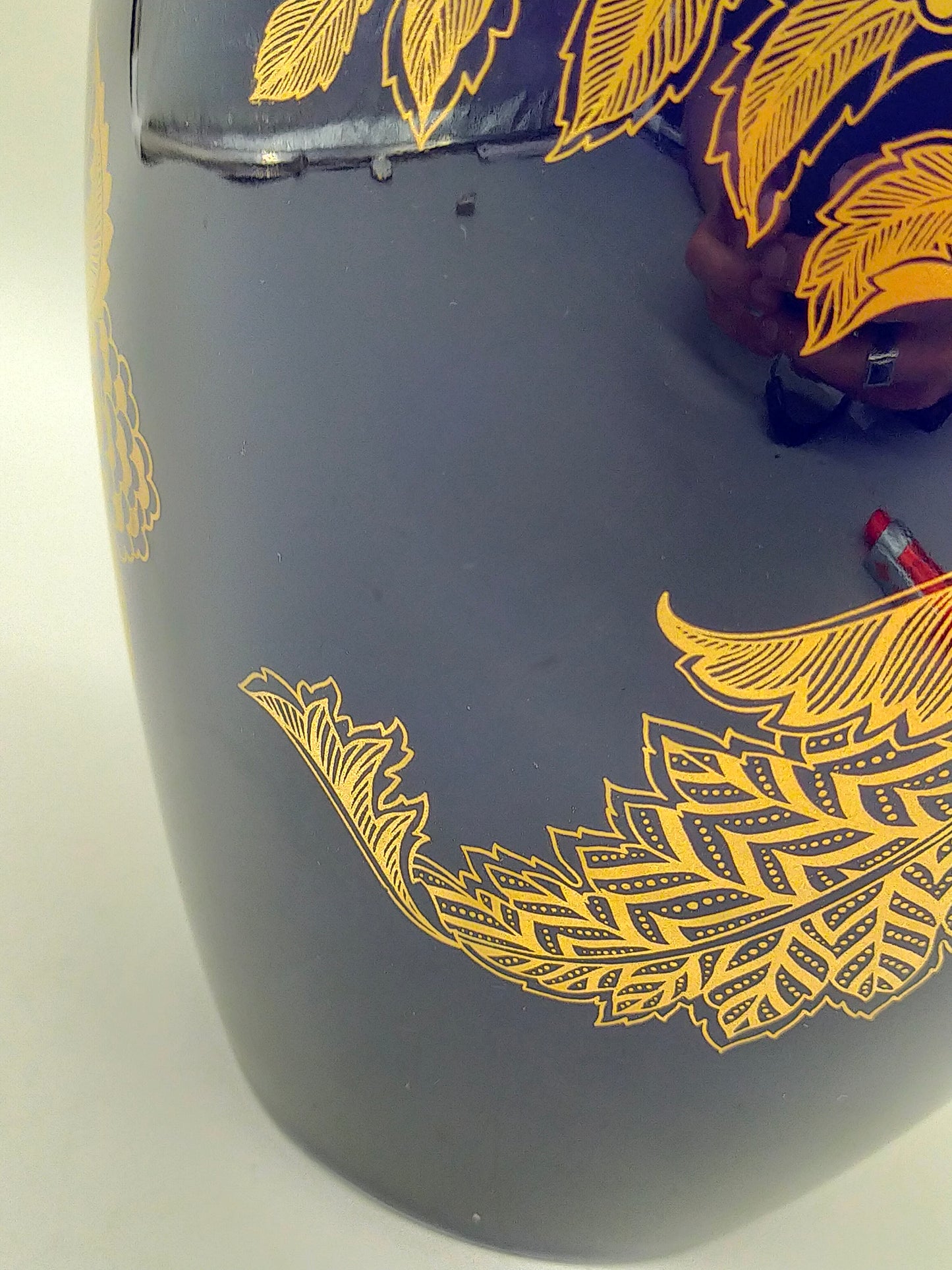 Edle Heinrich Germany Porzellan Vase – Echt Kobalt mit Golddekor