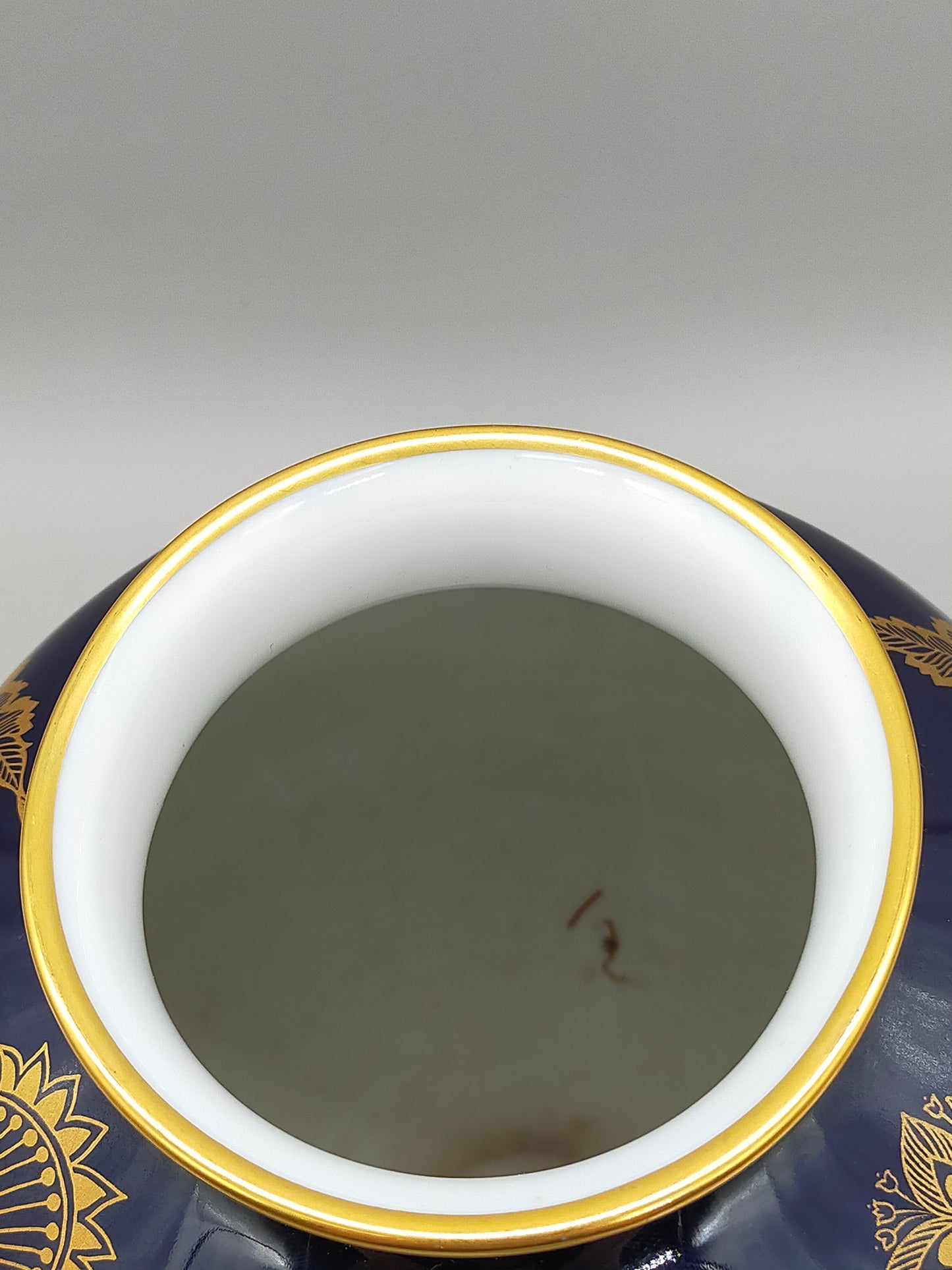 Edle Heinrich Germany Porzellan Vase – Echt Kobalt mit Golddekor