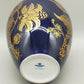 Edle Heinrich Germany Porzellan Vase – Echt Kobalt mit Golddekor