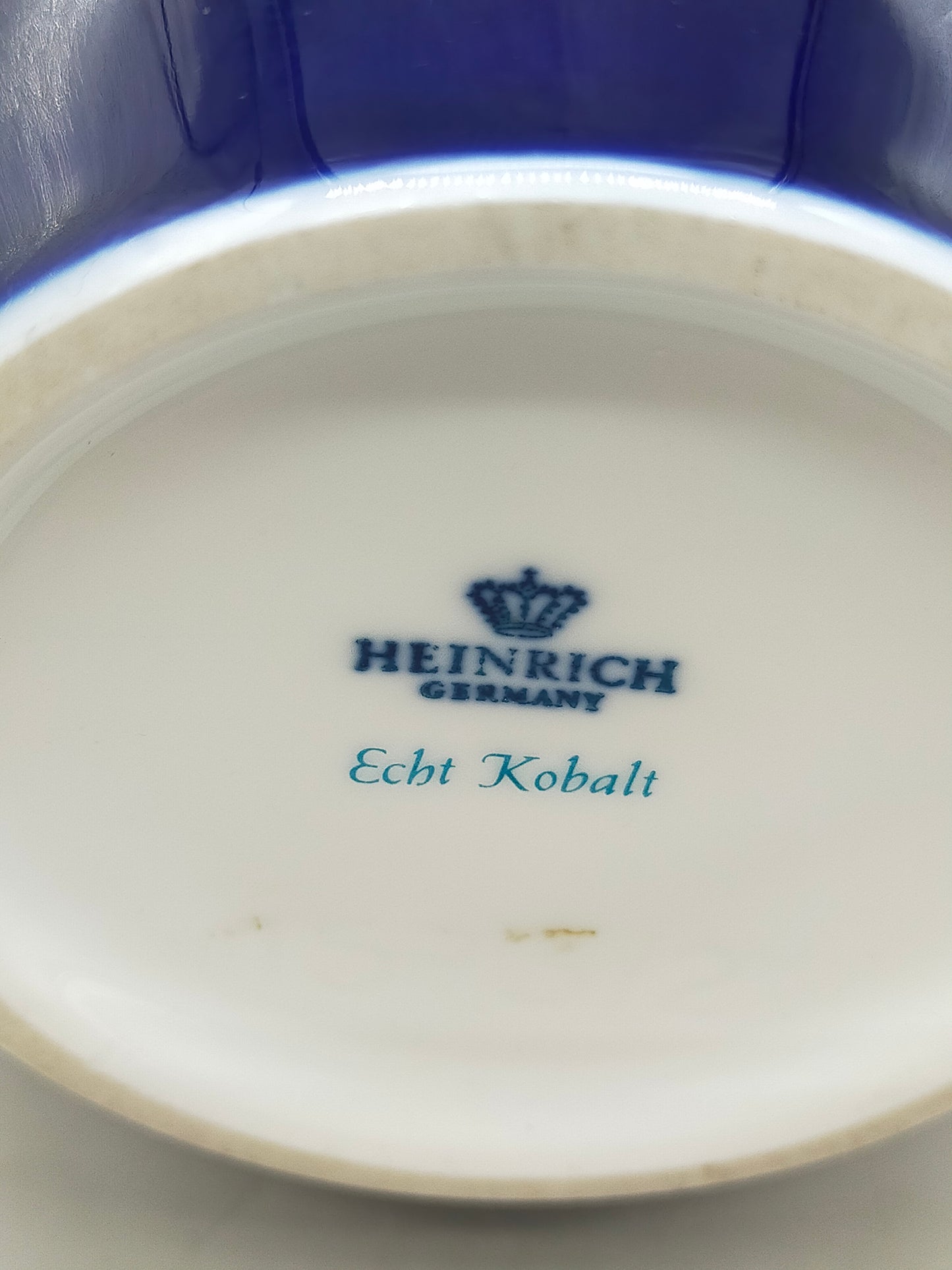 Edle Heinrich Germany Porzellan Vase – Echt Kobalt mit Golddekor