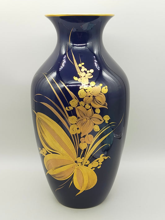 Elegante Hutschenreuther Vintage Porzellan Vase