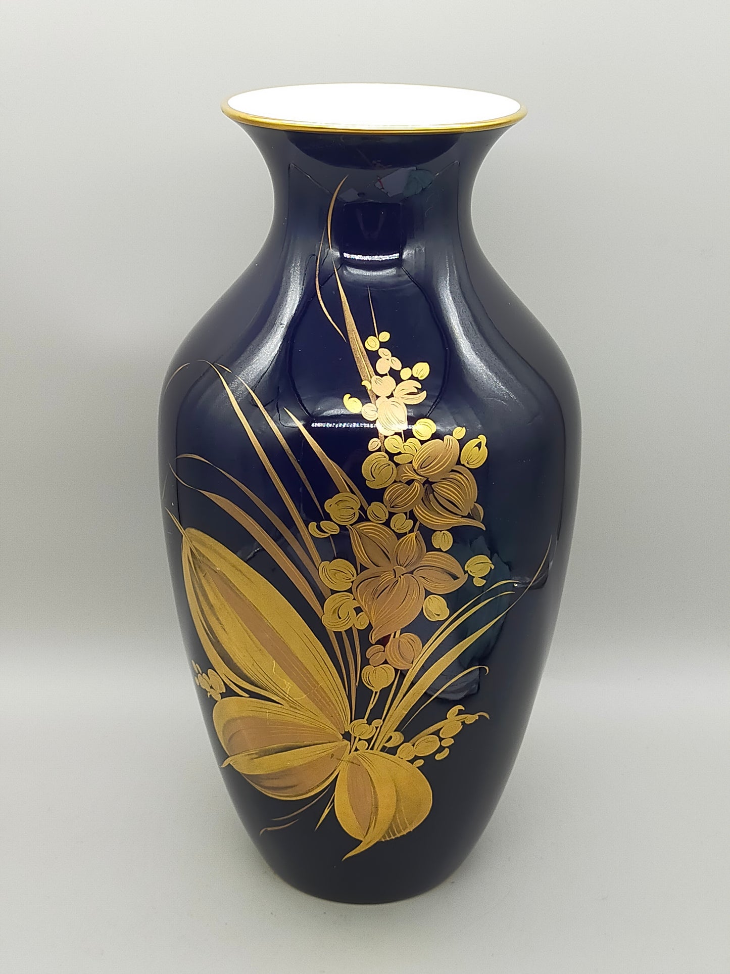 Elegante Hutschenreuther Vintage Porzellan Vase
