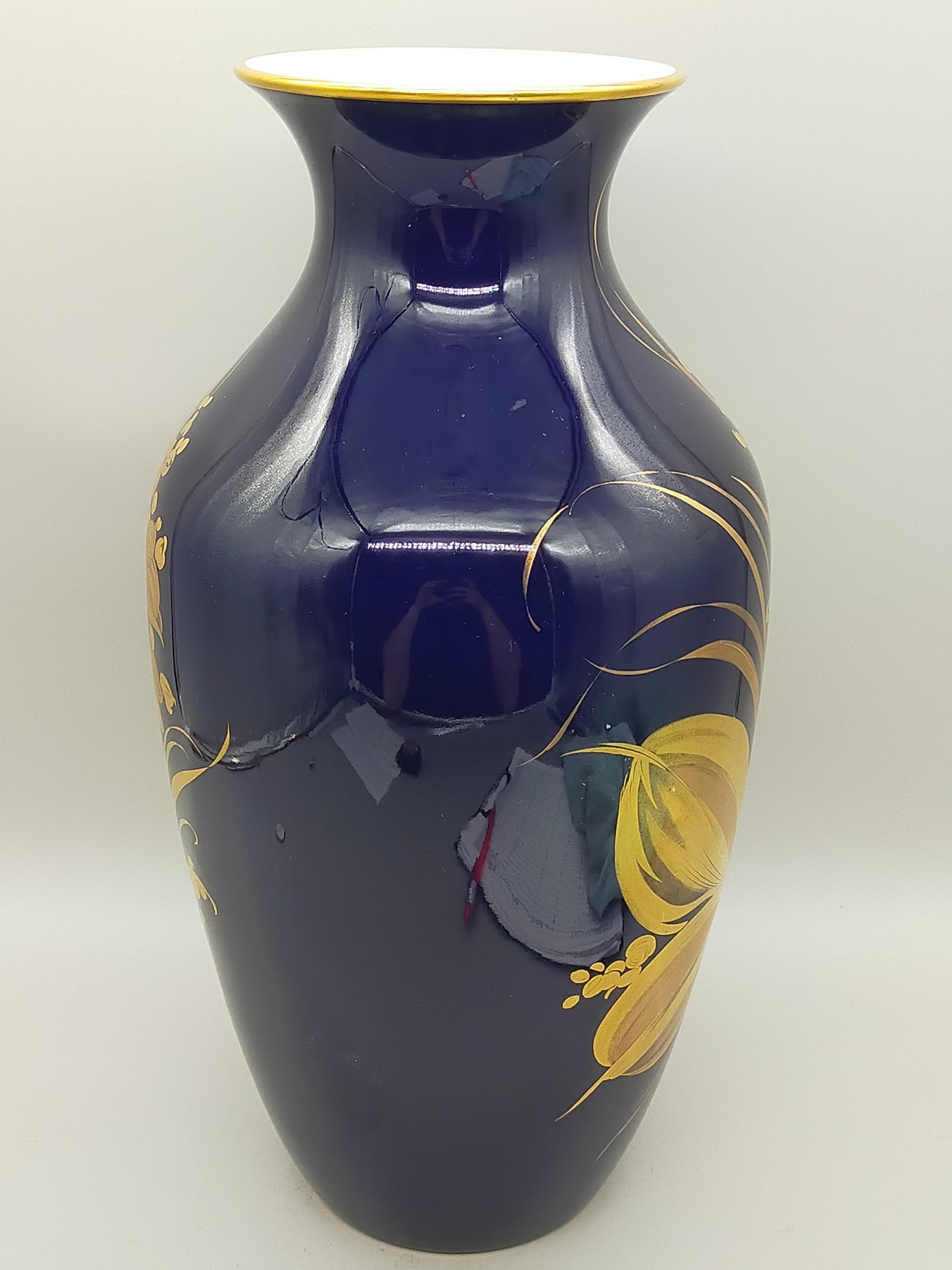 Elegante Hutschenreuther Vintage Porzellan Vase