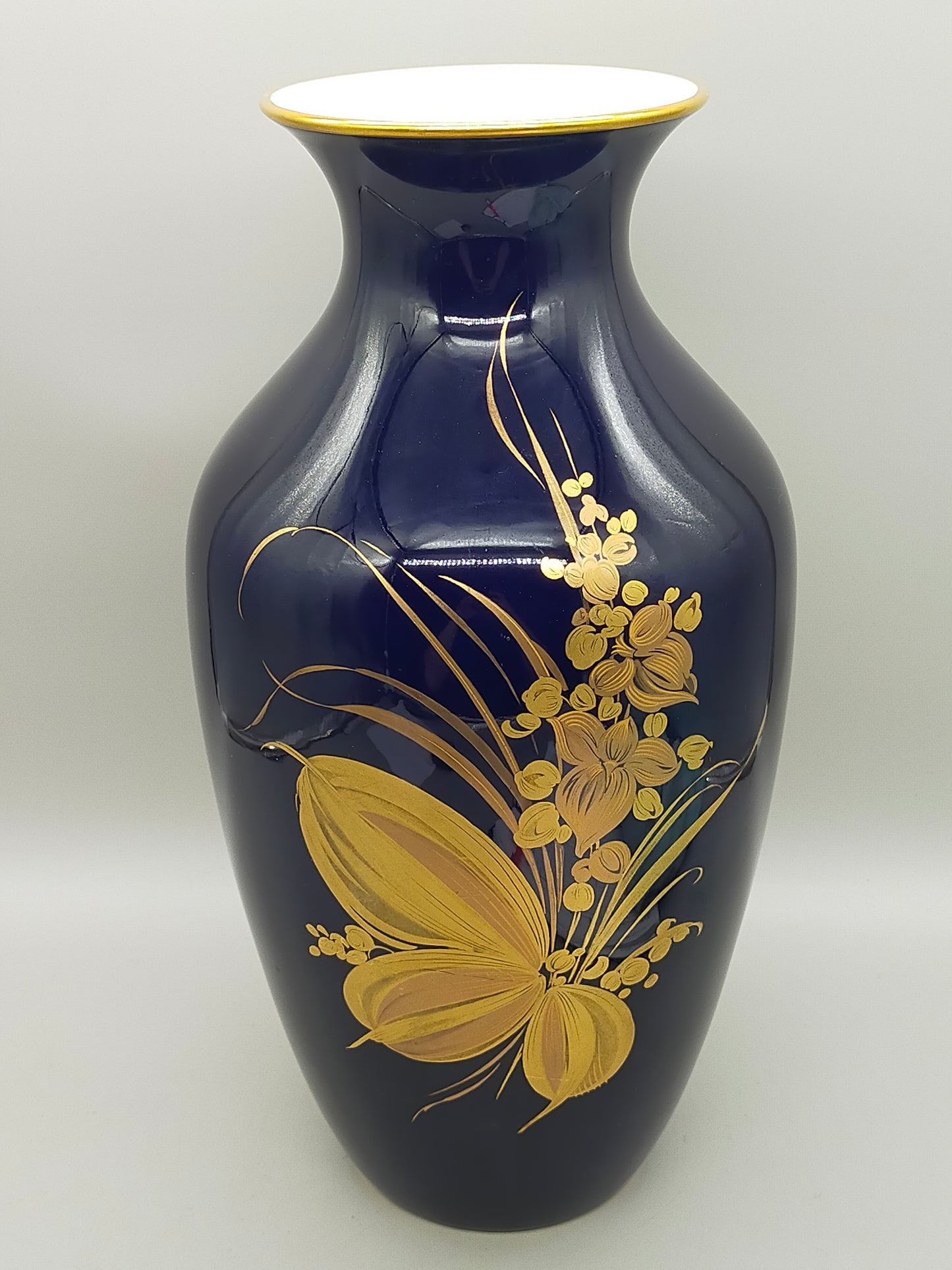 Elegante Hutschenreuther Vintage Porzellan Vase