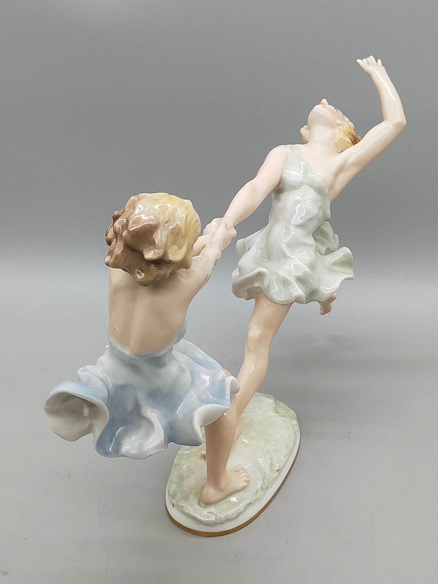 Elegante Hutschenreuther Porzellanfigur Maientanz