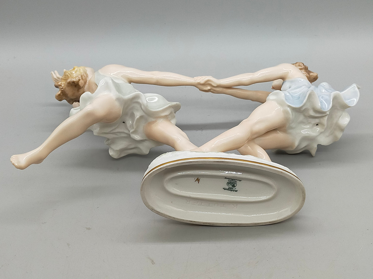 Elegante Hutschenreuther Porzellanfigur Maientanz