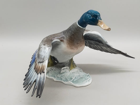 Exklusive Rosenthal Porzellan Figur Fliegende Stockente