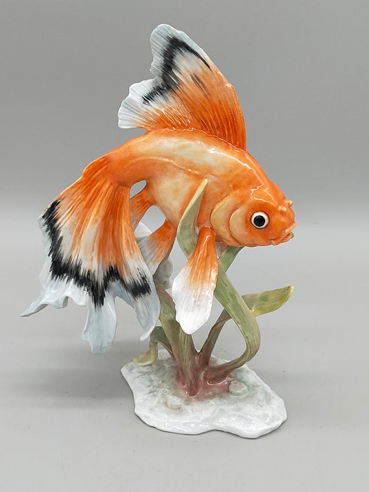Rosenthal Kunstabteilung Selb Goldfisch Exquisite Porzellan Figur