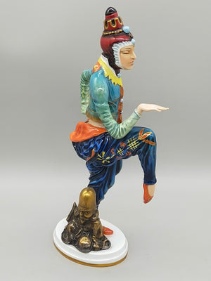 Seltene Rosenthal Porzellanfigur Koreanischer Tanz