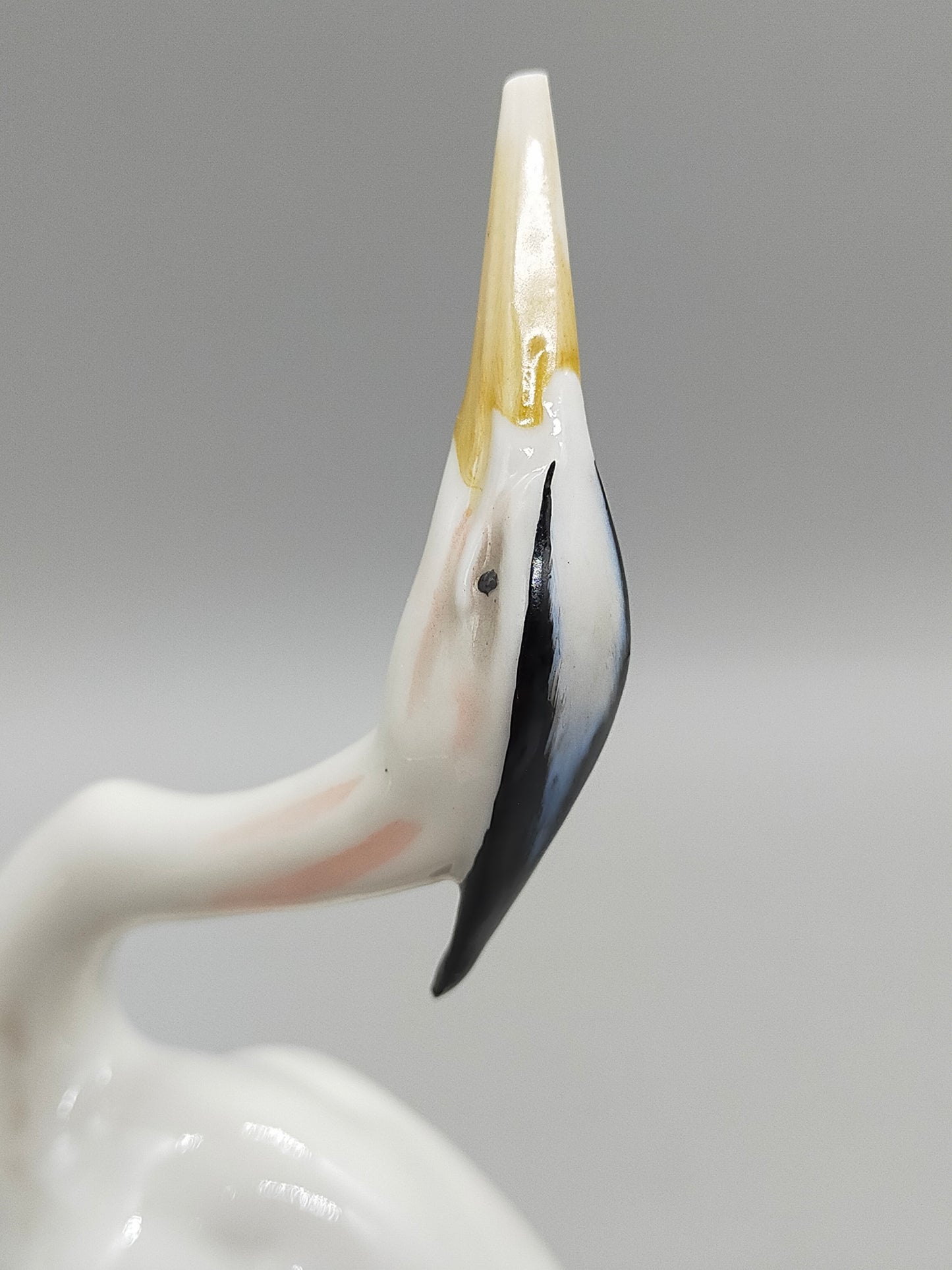 Hutschenreuther Porzellan Figur Reiher  Kunstabteilung Selb Achtziger