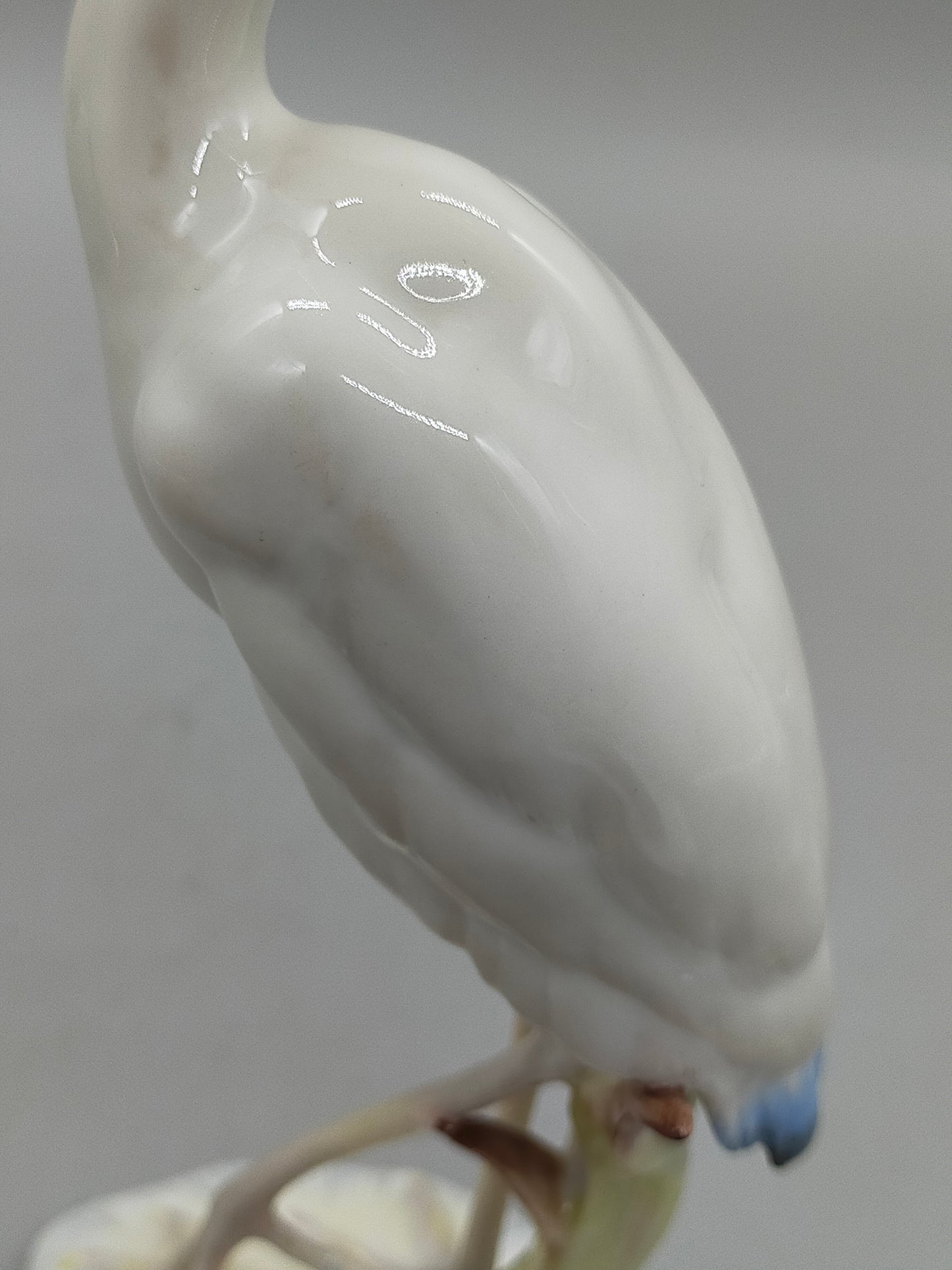 Hutschenreuther Porzellan Figur Reiher  Kunstabteilung Selb Achtziger