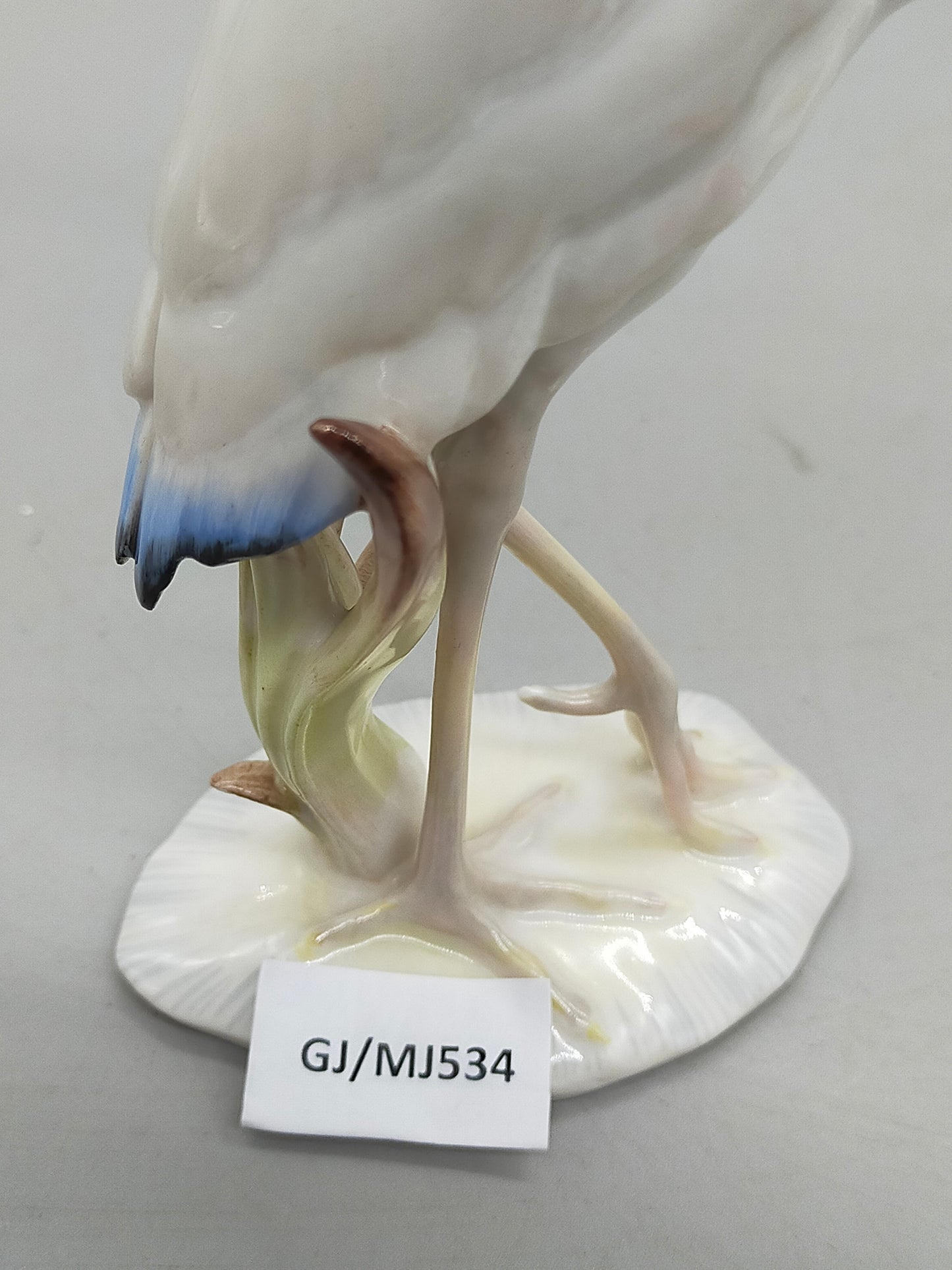Hutschenreuther Porzellan Figur Reiher  Kunstabteilung Selb Achtziger