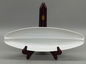 Elegante Rosenthal Porzellan Servierschale Weißes Blatt