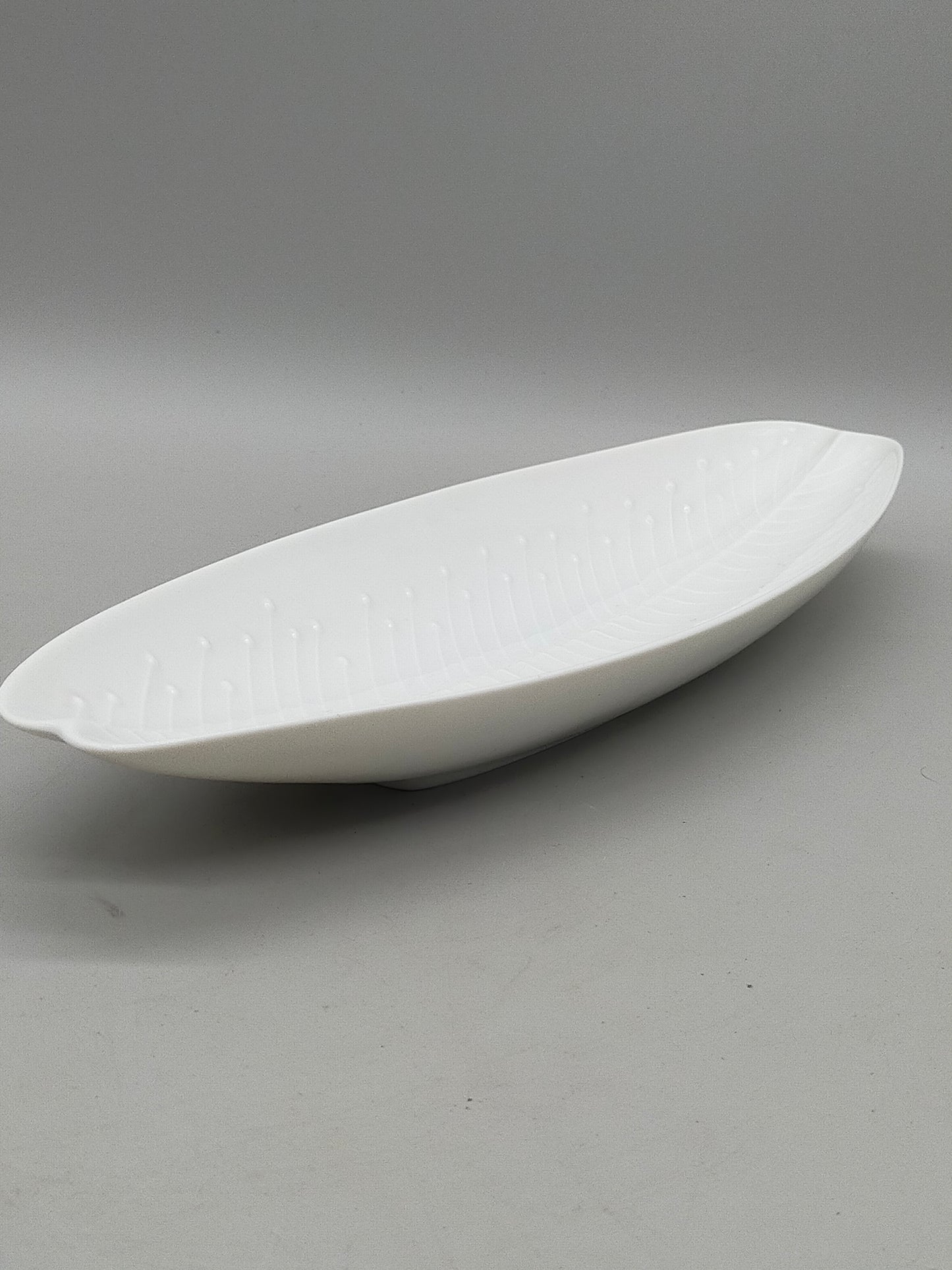 Elegante Rosenthal Porzellan Servierschale Weißes Blatt