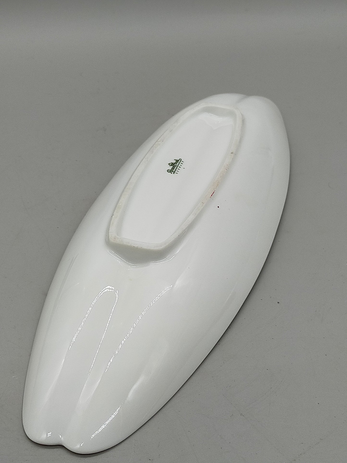Elegante Rosenthal Porzellan Servierschale Weißes Blatt