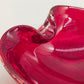 Murano Sommerso Schale – Rote Vintage Glas Schale