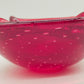 Murano Sommerso Schale – Rote Vintage Glas Schale