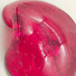 Murano Sommerso Schale – Rote Vintage Glas Schale