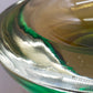 Murano Sommerso Glas Schale  Grün & Braun Vintage Design