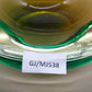 Murano Sommerso Glas Schale  Grün & Braun Vintage Design