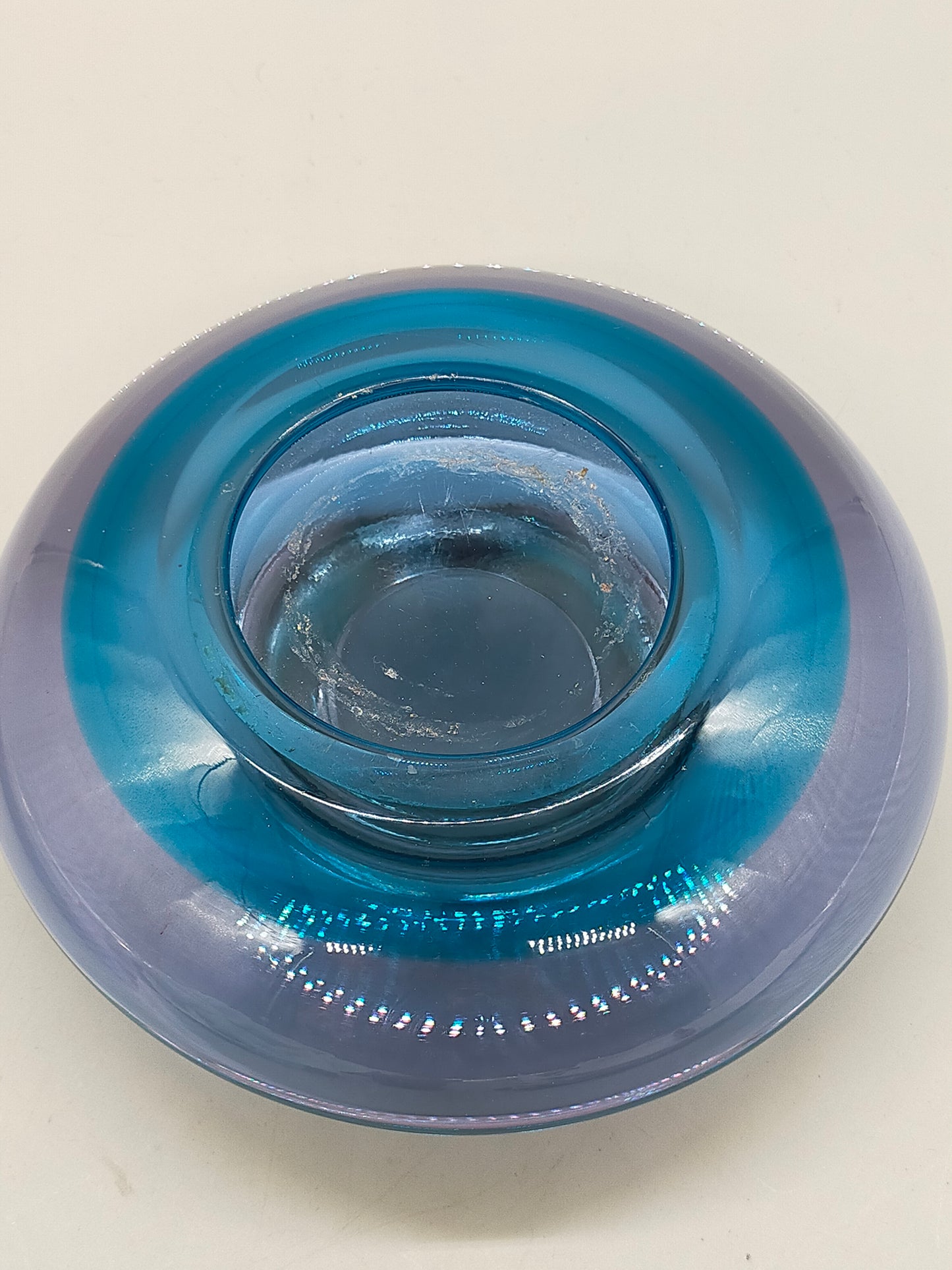 Exquisites Murano Glas Kunstobjekt  Stilvolle Kerzenhalter