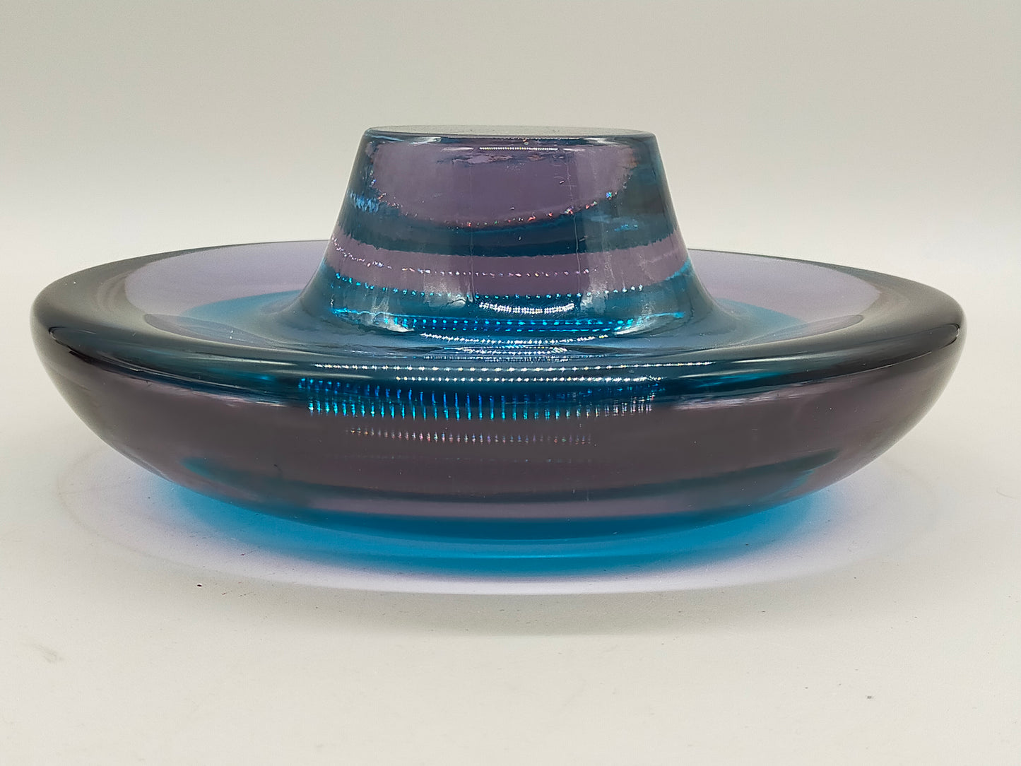 Exquisites Murano Glas Kunstobjekt  Stilvolle Kerzenhalter