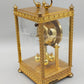 Prunkvolle Schatz Drehpendel Tisch Uhr Barock Stil aus Messing