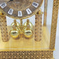 Prunkvolle Schatz Drehpendel Tisch Uhr Barock Stil aus Messing