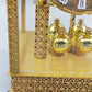 Prunkvolle Schatz Drehpendel Tisch Uhr Barock Stil aus Messing