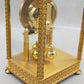 Prunkvolle Schatz Drehpendel Tisch Uhr Barock Stil aus Messing