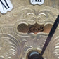 Prunkvolle Schatz Drehpendel Tisch Uhr Barock Stil aus Messing