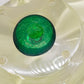 Elegante Murano Schale in Grün und Gelb Organische Form