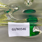 Elegante Murano Schale in Grün und Gelb Organische Form