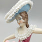 Elegante PM&M Porzellan Figur Dame mit Blumenkorb
