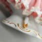 Elegante PM&M Porzellan Figur Dame mit Blumenkorb