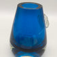 Blauer Murano Glas Vase – Modernes Design mit Struktur Element
