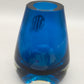 Blauer Murano Glas Vase – Modernes Design mit Struktur Element
