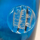 Blauer Murano Glas Vase – Modernes Design mit Struktur Element