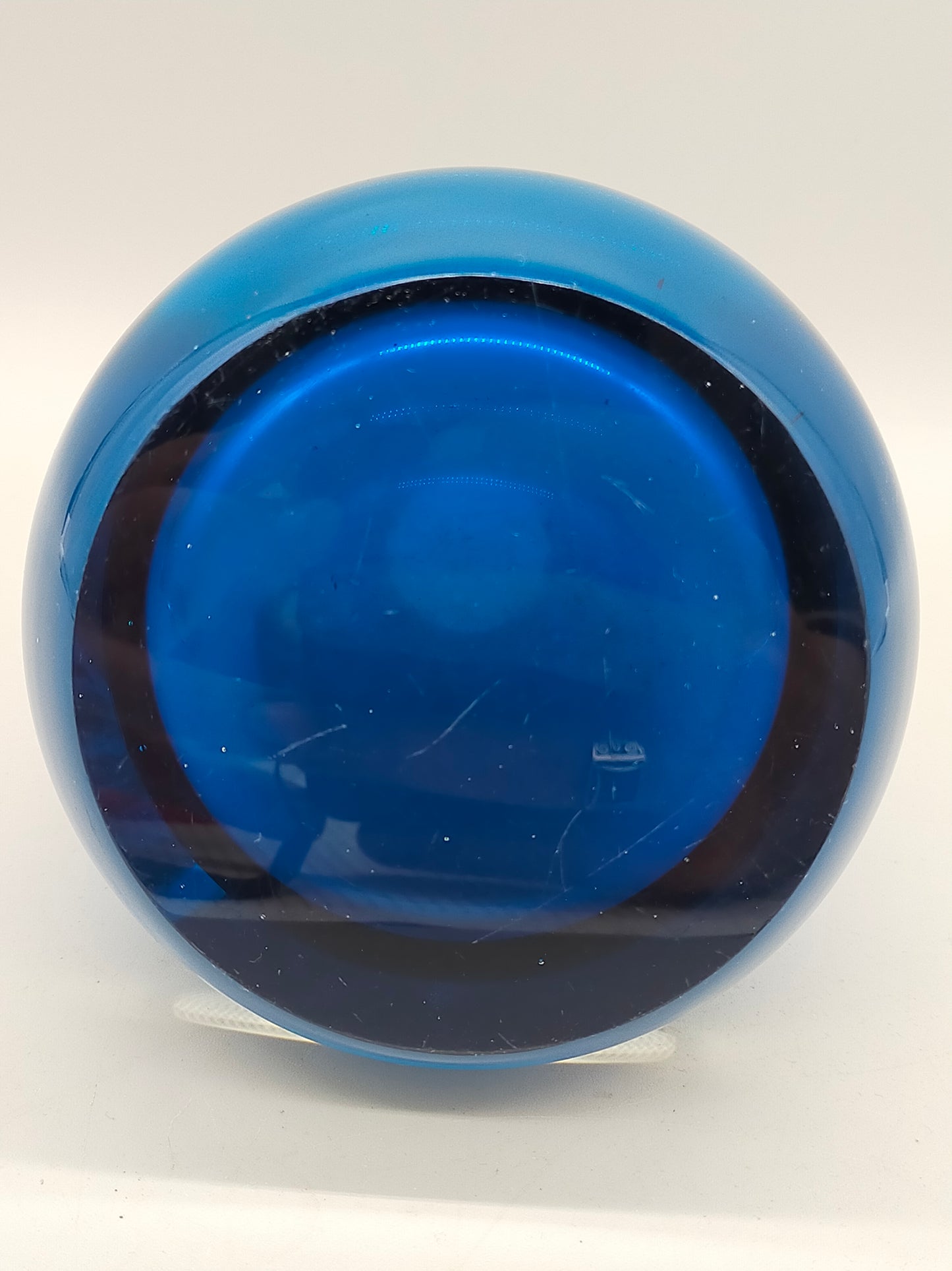 Blauer Murano Glas Vase – Modernes Design mit Struktur Element