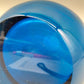 Blauer Murano Glas Vase – Modernes Design mit Struktur Element