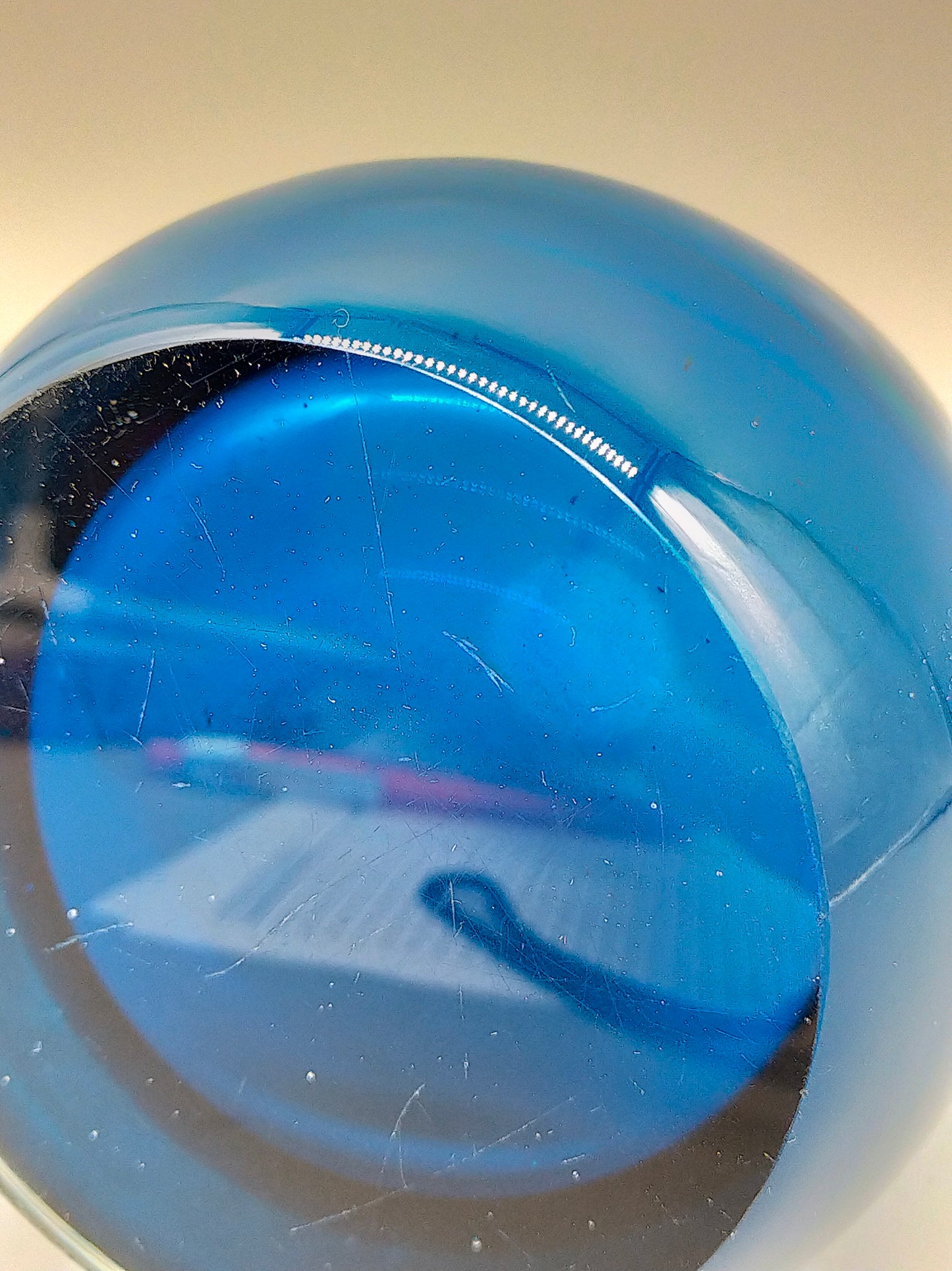 Blauer Murano Glas Vase – Modernes Design mit Struktur Element