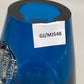 Blauer Murano Glas Vase – Modernes Design mit Struktur Element