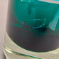 Exklusives Murano Glasvase Minimalistische Vase in Smaragdgrün