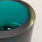 Exklusives Murano Glasvase Minimalistische Vase in Smaragdgrün