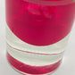Stilvolles Murano Glaswindlicht Design in Beerenrot