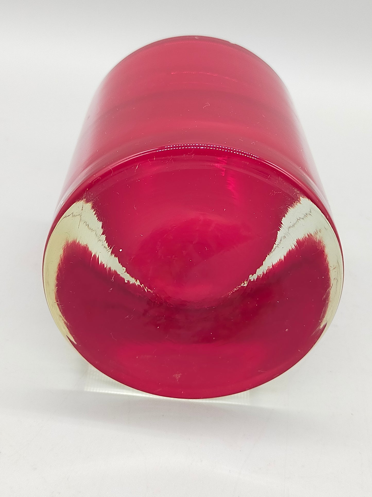 Stilvolles Murano Glaswindlicht Design in Beerenrot