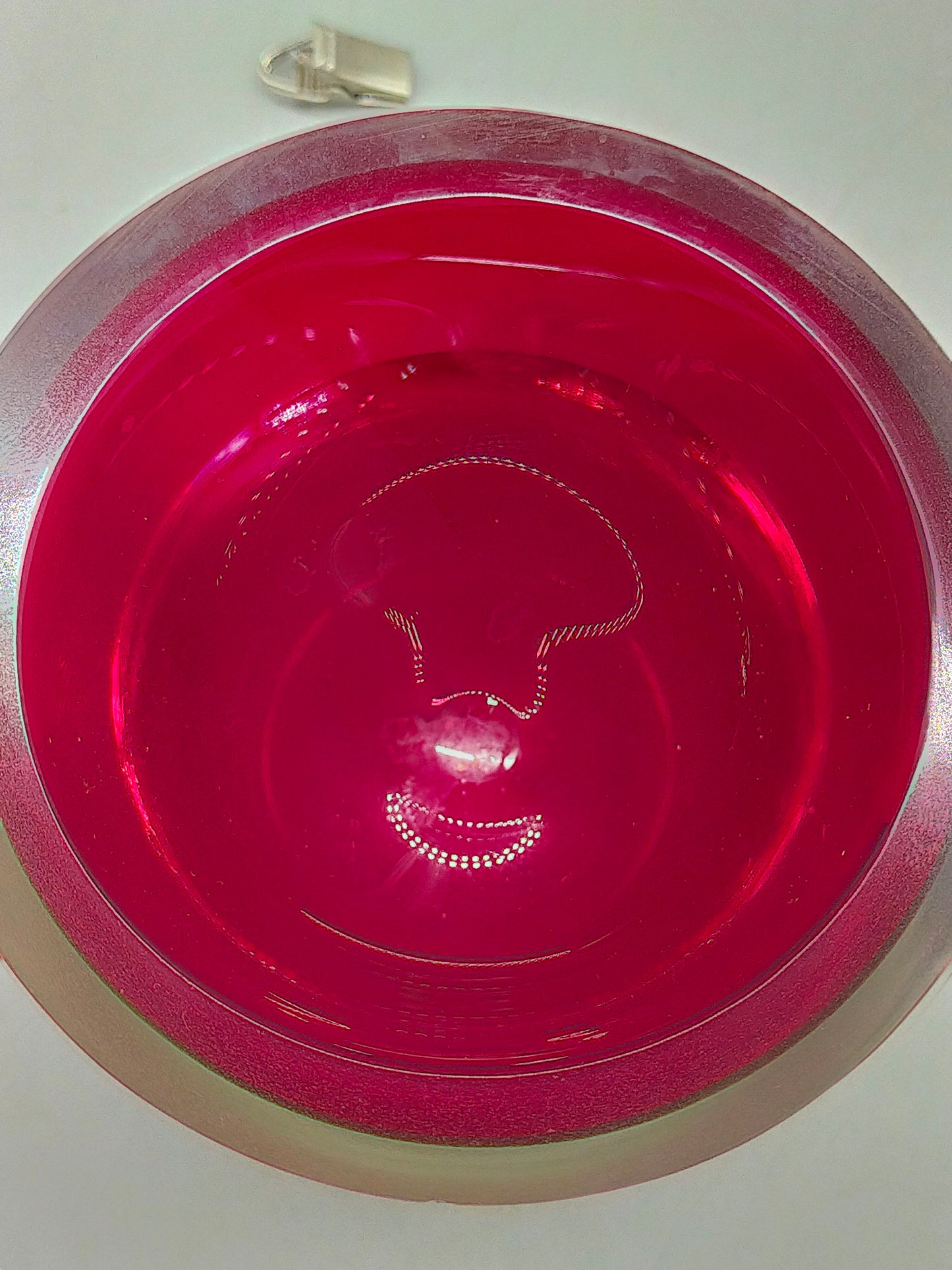 Stilvolles Murano Glaswindlicht Design in Beerenrot