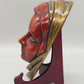Vintage Achatit Wandmaske Eleganter Frauenkopf mit goldenem Tuch