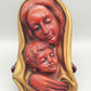 Achatit Wandrelief Madonna mit Kind Handarbeit aus Deutschland